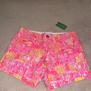 Lilly Pulitzer Pink & Yellow Printed Women’s Shorts